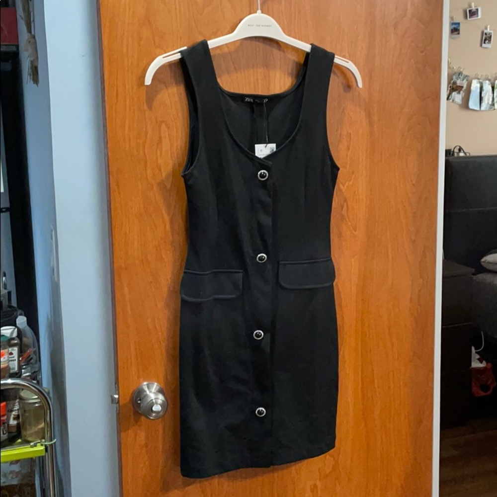 Zara Black Vintage Style Dress
